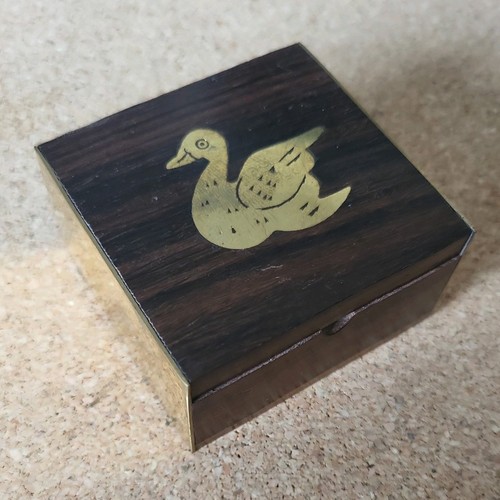 Vintage small wooden - wooden, trinket