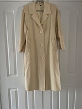 Ladies cream long Luxury pure lambswool Lampert of London coat