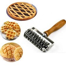 Metal Pastry Lattice Roller Cutter Cake Bread Pie Pizza Kitchen Baking Gadget