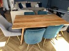 Solid mango oak dining table