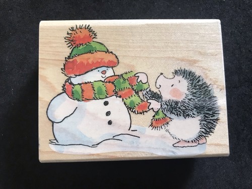 Hedgehog christmas snowman - christmas,