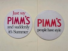 Pimm vintage beer mats - beer,