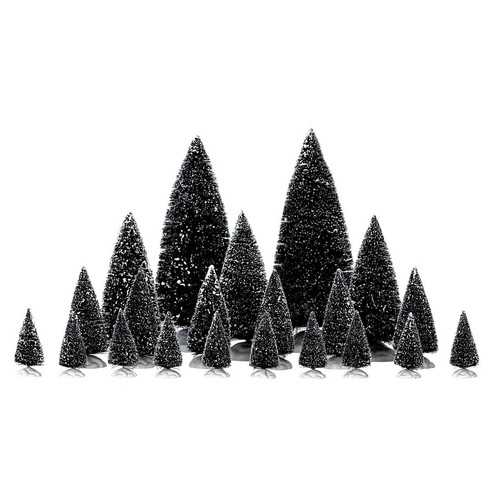 Lemax assorted pine trees set - lemax,