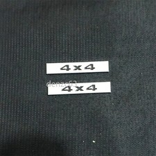 2x Chrome Small Silver Black