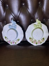 Two Beautiful Aynsley Fine Bone China  Summer Decorative Flower Hats