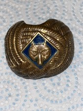Vintage Cub Scout Scarf Slide Clasp Holder Blue Neckerchief Wolf BSA