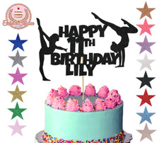 Gymnast gymnastics cake topper