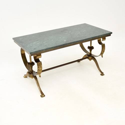 Antique french brass marble - french,