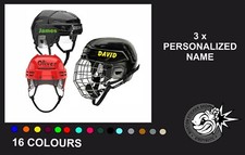 3x PERSONALIZED NAME HOCKEY