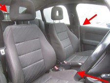 AUDI A2 SPORT CLOTH ELECTRIC SEATS INTERIOR GREY GENUINE ORIGINAL 69k MILES OEM