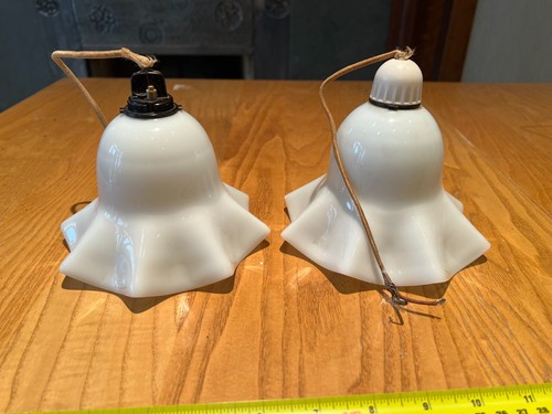 Antique white glass lamp - antique,