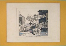 Original Old Antique Print Battle Pictures Posters C1835 Fine Art 19th Century