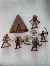 LONE STAR AMERICAN INDIAN PLASTIC FIGURES BUNDLE MADE IN ENGLAND