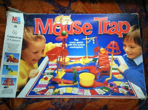 Vintage mouse trap board - mouse,