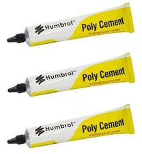 3 x Humbrol Poly Cement Glue