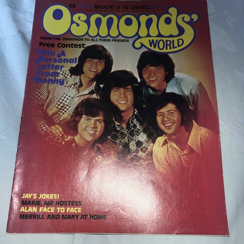 Osmonds world magazine - world, issue
