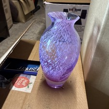 Caithness glass vase - glass, allegro