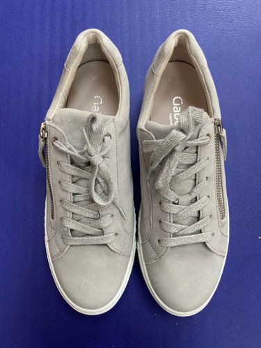 Gabor heather suede trainers - suede,