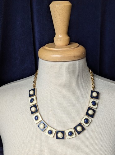 Talbots gold tone - navy, blue