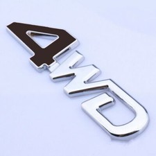1Pc Black 3D 4WD Emblem Badge 4x4 Logo Four Wheel Drive Decal Fender Car Sticker