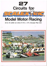 SCALEXTRIC ELECTRIC SLOT CAR RACING : 27 RACE CIRCUIT PLANS BOOK (1991 EDITION)