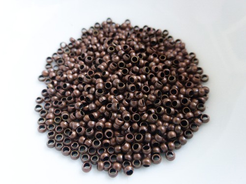 500 brass crimp beads - crimp, 2mm