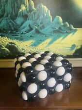 VINTAGE SPACE AGE Panton Style Black  White Space Cube ATOMIC Habitat