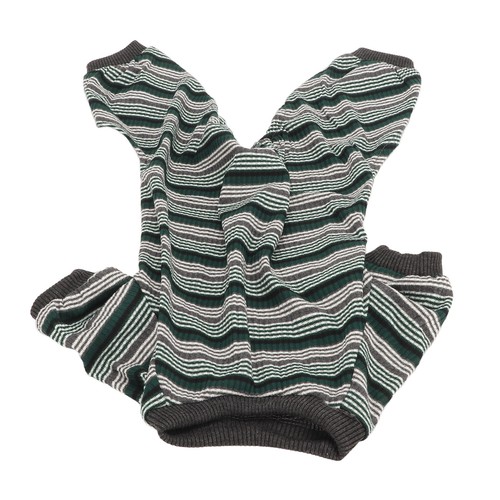 Striped onesie dog pajamas - striped,