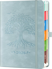 2026 Diary A5 Page a Day, A5 Diary Full Year Daily Planner from Jan 2026 to Dec 
