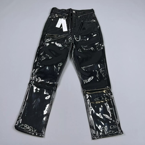 Topshop black vinyl - vinyl, trousers