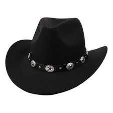 Western Cowboy Hat Wide Brim Cowgirl Hat Summer Outdoor Sun Hat Lovers Unisex