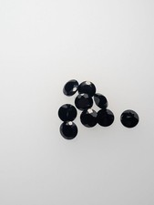 Natural black spinel faceted - black,
