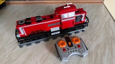Lego Train custom RC 3677 Engine Red Cargo Loc & Power Functions
