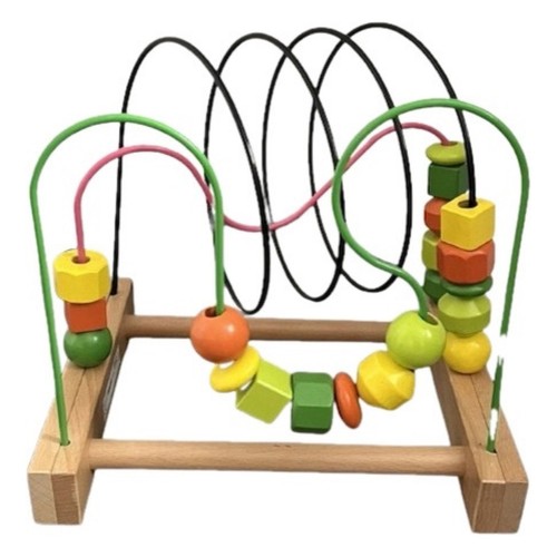 Ikea wooden bead maze activity - ikea,