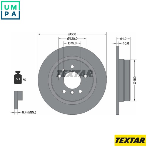 Brake disc 92042303 for - 2x,