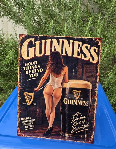 Guinness pin girl - up,