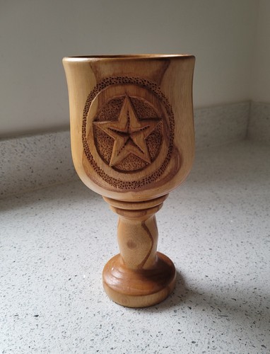 Solid wood handmade chalice - handmade,