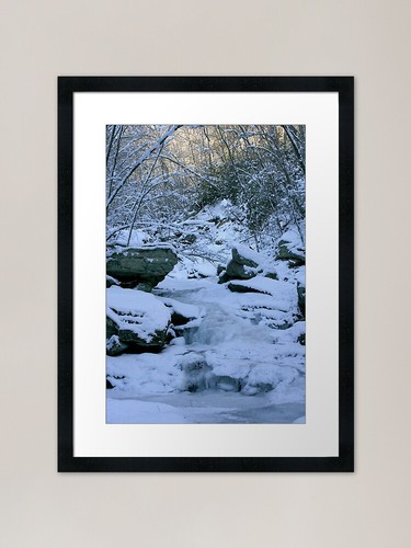 Frozen stream framed - stream,