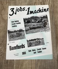 BAMFORDS 1951 Farming Machinery SR3 Tractor Rake Advertising Sales Brochure