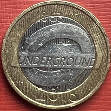 UK British 1863 - 2013 £2 Pounds Coin ~ London Underground ~ Circulated