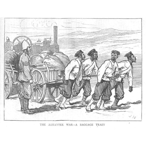 Ashanti war baggage train - baggage,