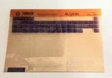 Yamaha BL 125 50X 85 Spare Parts List Microfiche (Dec 84)