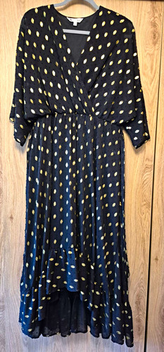 Yumi black gold - black/gold, polka