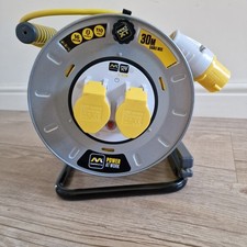  Masterplug PRO-XT Metal Cable Reel 110V 16A Thermal Cut-Out 30m MSTOTMU30162
