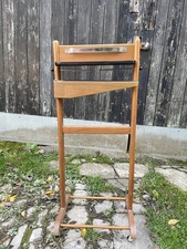 Vintage 70s Versatile Valet Butler Wooden Stand Corby of Windsor England Mcm