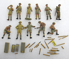 1/35 Tamiya? British Soldiers, Gunners & Shells- (3575)