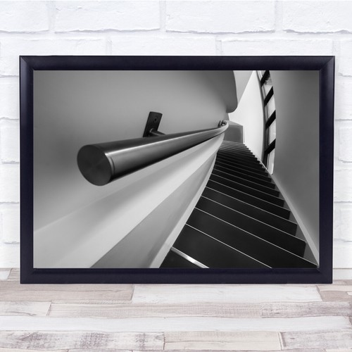 Staircase curved handrails - staircase,