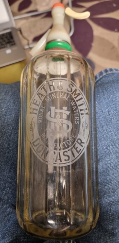 Soda syphon engraved - engraved, heath