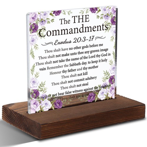 The ten commandments - ten, acrylic