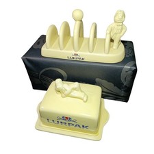 Vintage Ceramic Lurpak Butter Dish And Toast Rack Mint Condition
